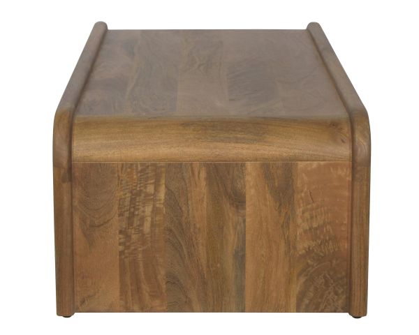 Table basse esprit néo-vintage en manguier teinte noyer "Spelano"