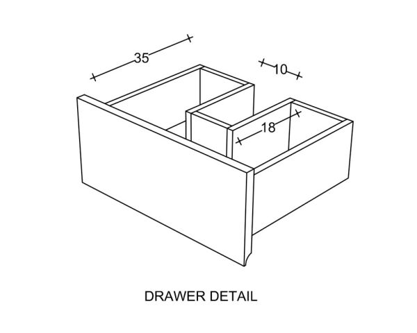 Mueble suspendido para lavabo de teca con toallero de 80 cm «Tika»