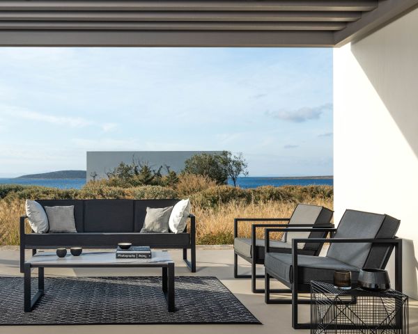 Conjunto de jardín de 3 piezas: 1 sofá y 2 sillones «Bantayan Island»