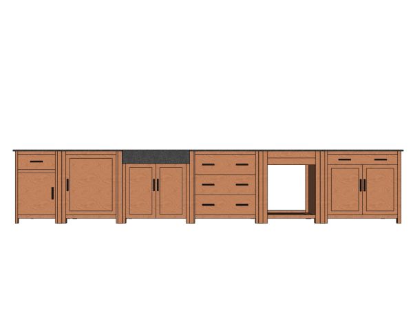 Mueble de cocina esquinero reversible «Grand Chef»