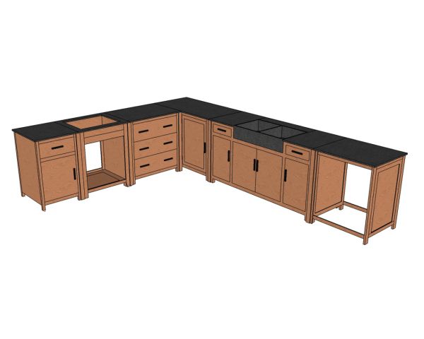 Mueble bajo de cocina para lavavajillas «Grand Chef», para montar