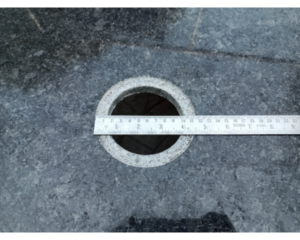 Fregadero de granito negro de una cubeta para encastrar «Grand Chef / Atelier»