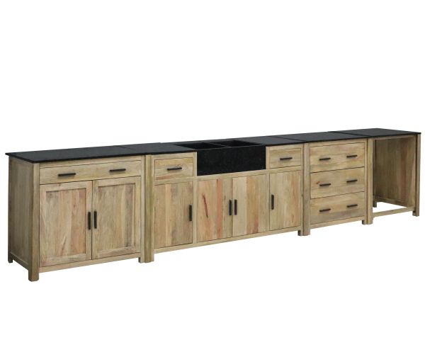 Mueble de cocina con 3 cajones para ollas «Grand Chef»