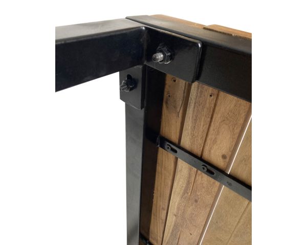Mesa alta cuadrada de madera exótica de 70 x 70 cm «Garden»