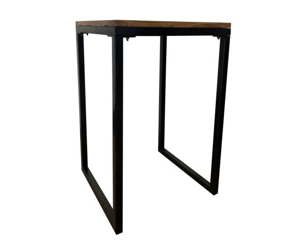Mesa alta cuadrada de madera exótica de 70 x 70 cm «Garden»