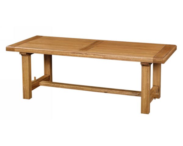 Mesa rústica de roble macizo «Antique» de 220 cm