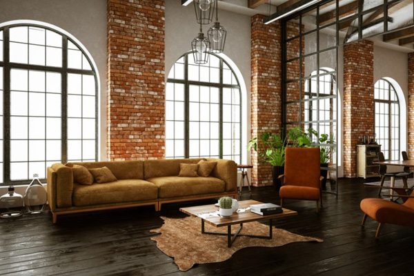 ¿Cómo decorar un salón de estilo industrial?