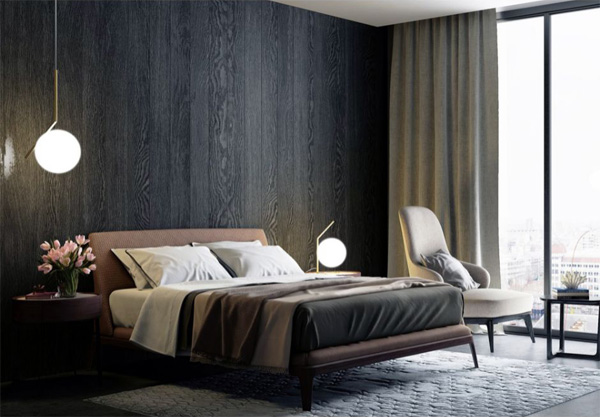 Dormitorio de estilo moderno